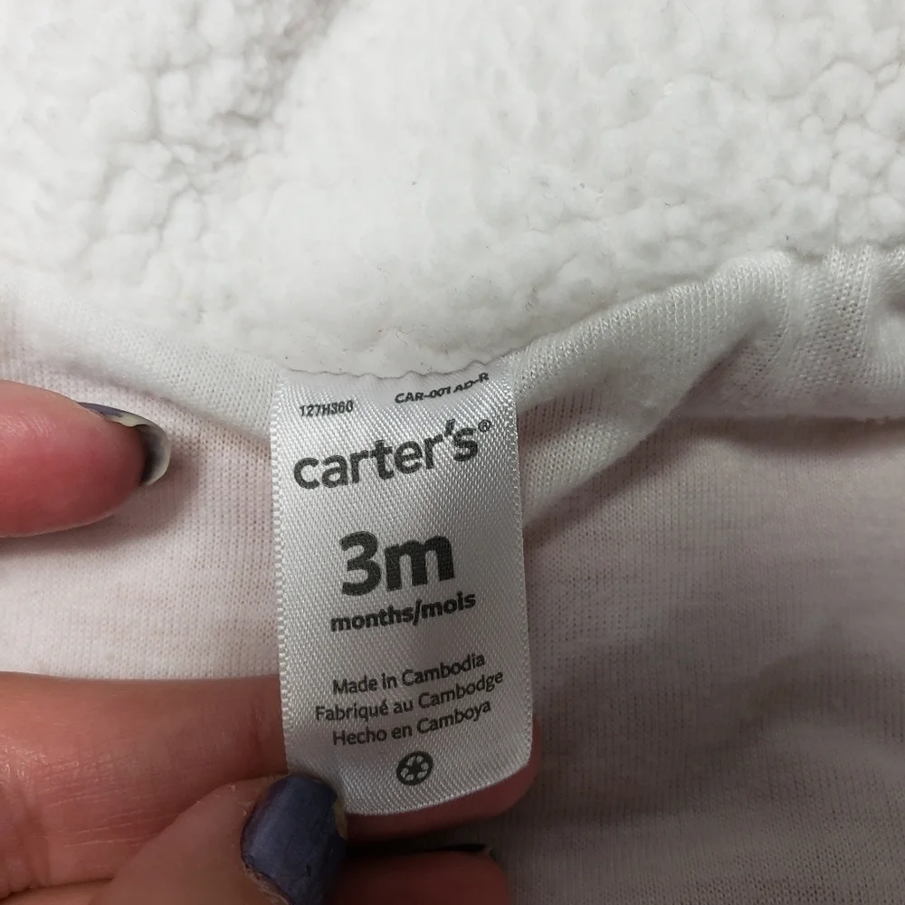 carters baby girls pink winter suit size 3 months